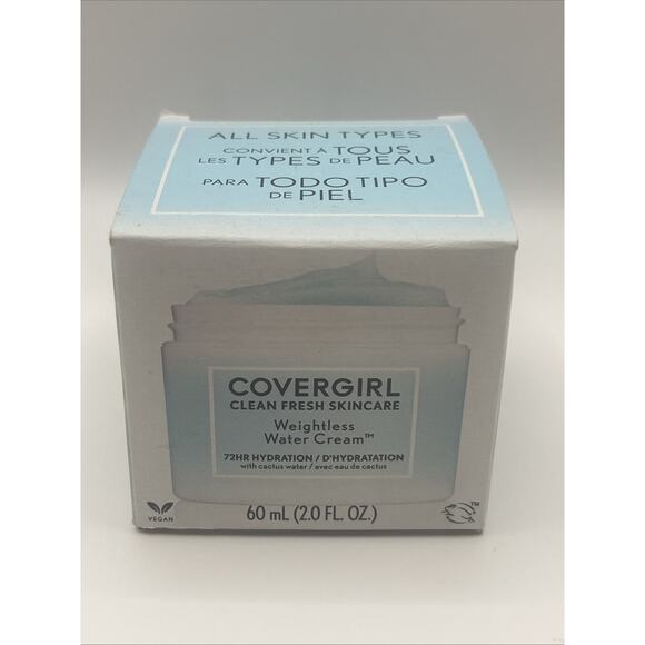 COVERGIRL Clean Fresh Skincare Weightless Water Cream 2 Oz. New in Box - Picture 2 of 5
